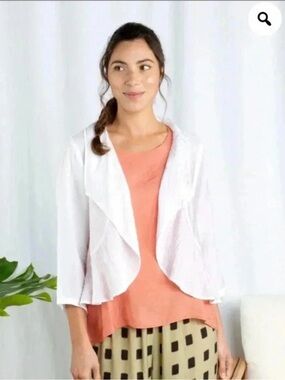 Cut• Loose | Ruffle Open  Cardigan